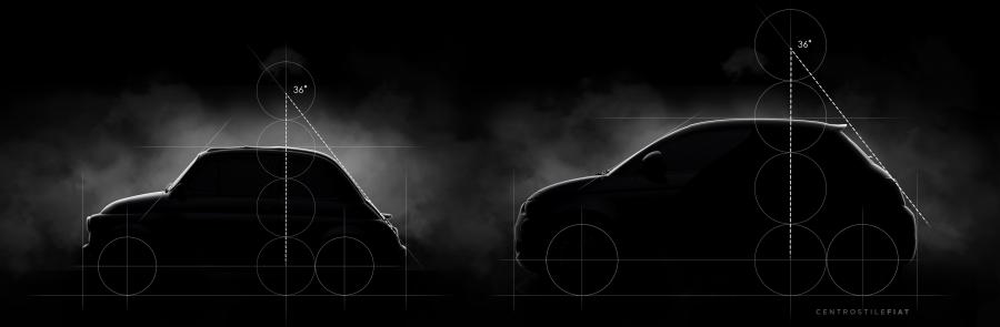 Эскиз Fiat 500 la Prima - Italia Cabrio 2020 года  (фото 31 из 42)